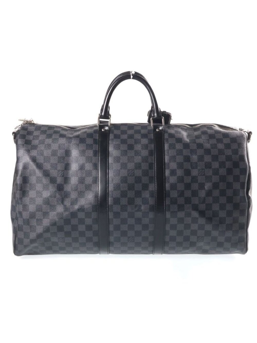 Louis Vuitton Damier Graphite Keepall Bandouliere 55 Boston Bag 2-Way Black